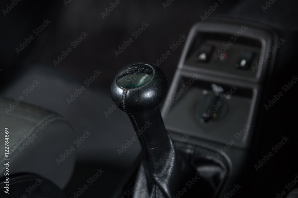 Manual gearbox detail shot Manual gearbox detail shot