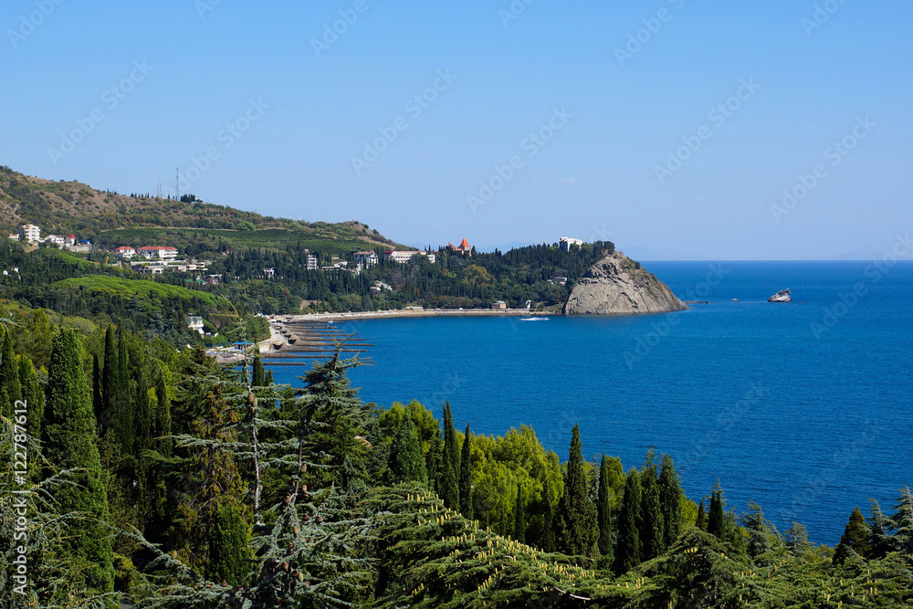 View of the cape Plaka. Partenit, Crimea