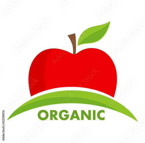 Organic apple logo
