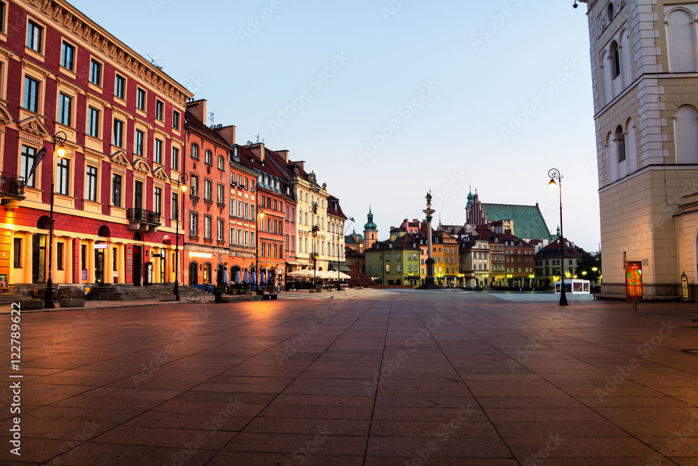Early morning in Warsaw, Poland