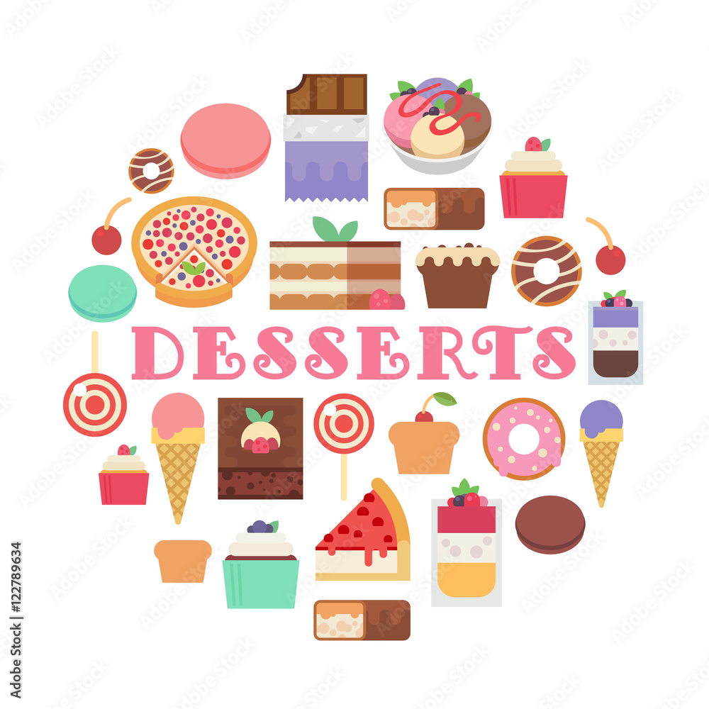 Desserts composition Desserts composition