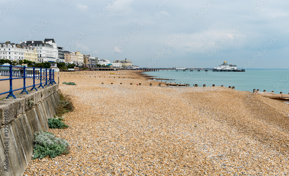 View towards pier in Eastbourne UK