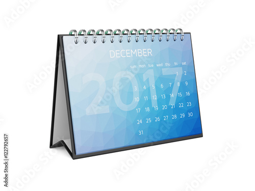 Calendar for 2017 december