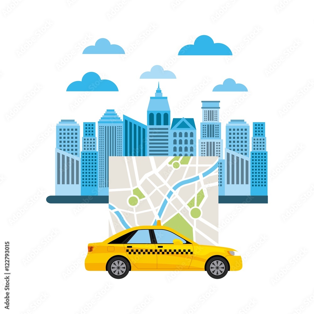 taxi service public transport vector illustration design taxi service public transport vector illustration design