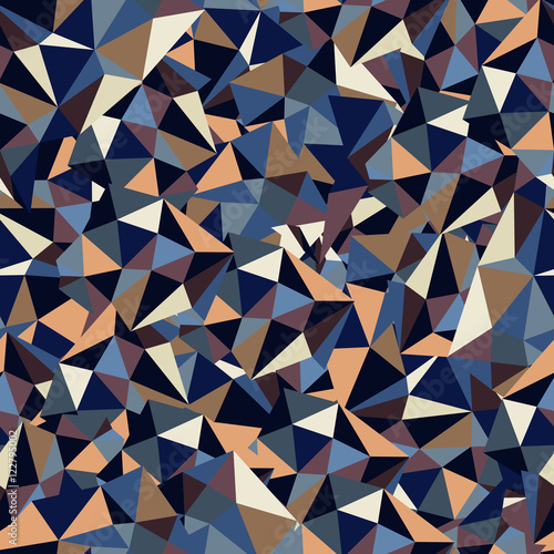 Multicolor seamless pattern. elements of  triangle for design. stylish