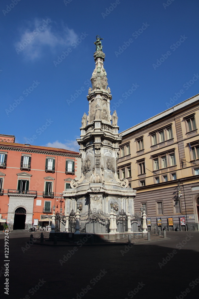 Fototapeta premium statue in Naples, Italy