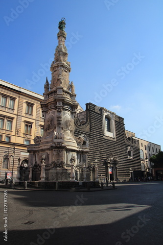 statue in Naples, Italy