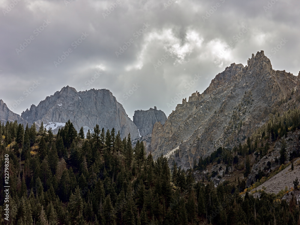 Mountain Range in the Eastern Sierra Nevada range in California.