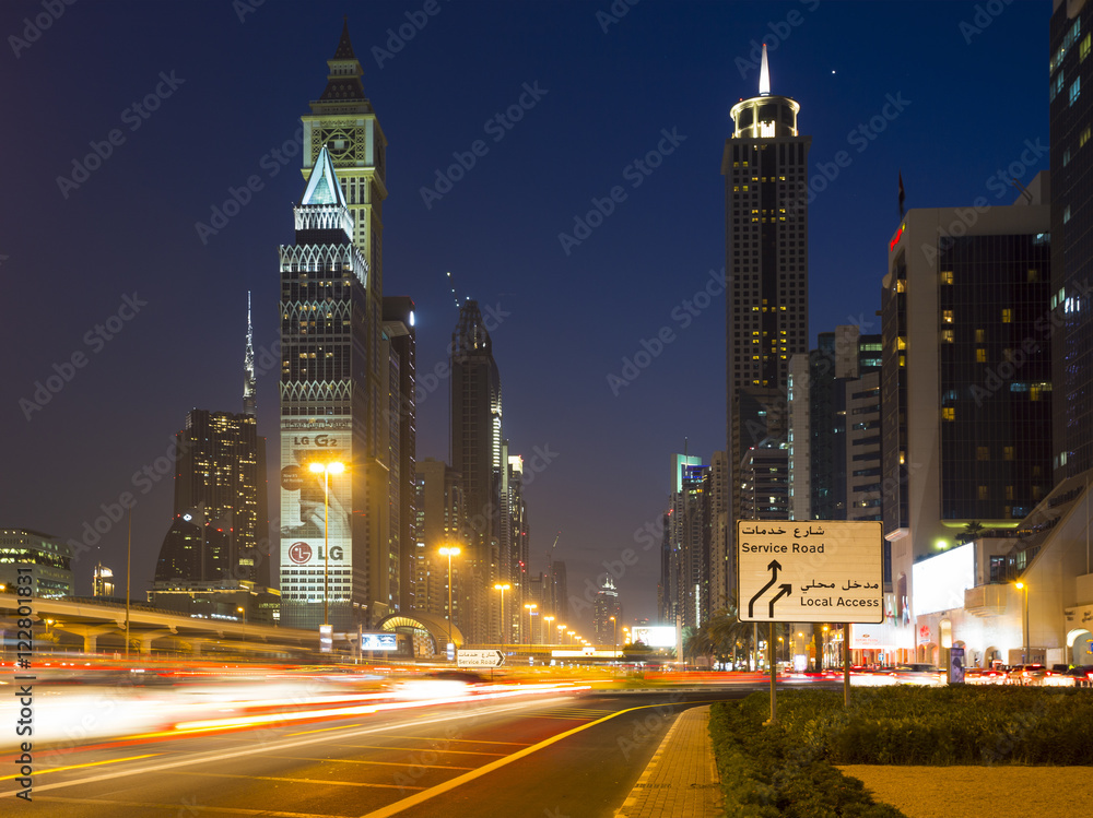 Modern skyscrapers, Sheikh zayed road