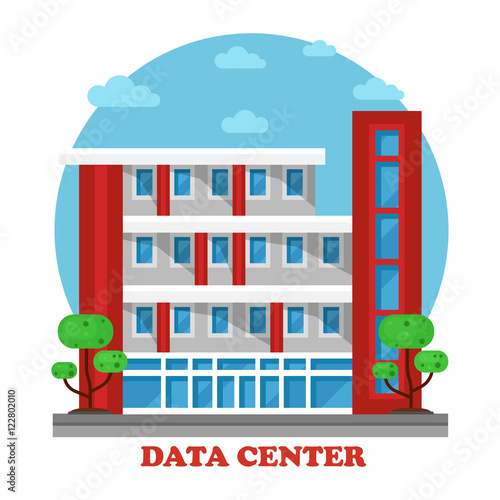 Architecture of data center building for storage