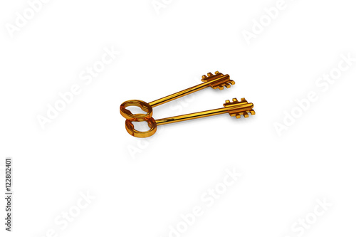 3d illustration of a key to the door, happiness, love and home