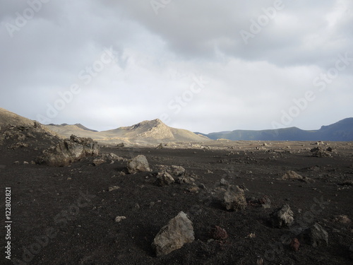 La montagne éclairée d'Islande