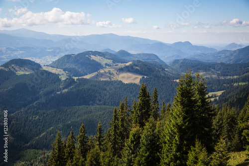 Panorama of Romanian Carpathians