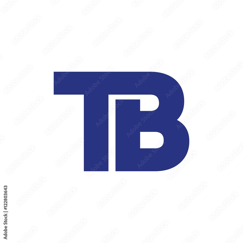 TB letter initial logo design TB letter initial logo design