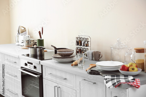 Fototapeta Naklejka Na Ścianę i Meble -  Modern kitchen interior