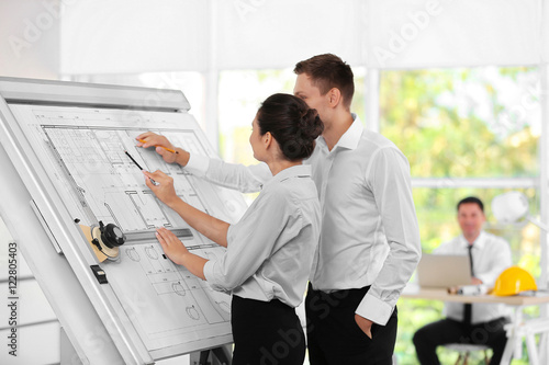 Two young creative engineer...
