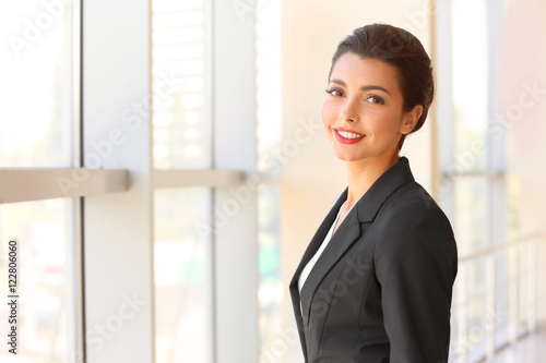 Beautiful businesswoman in office