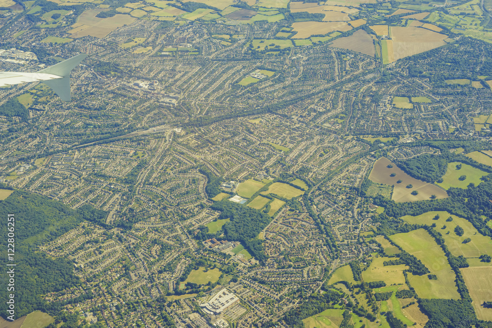 Aerial view of United Kingdom