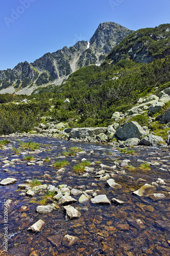 River and Sivrya peak, Pirin Mountain, Bulgaria