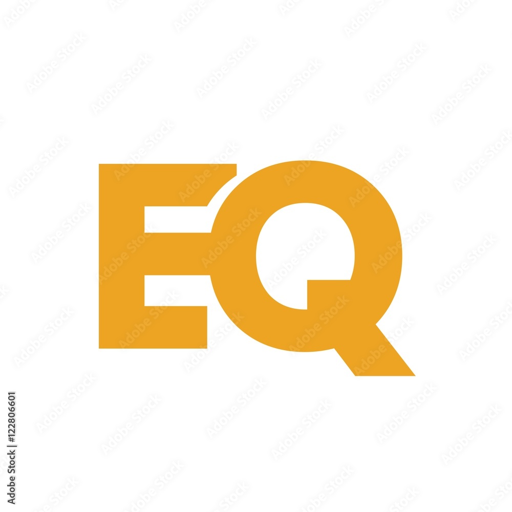 EQ letter initial logo design EQ letter initial logo design