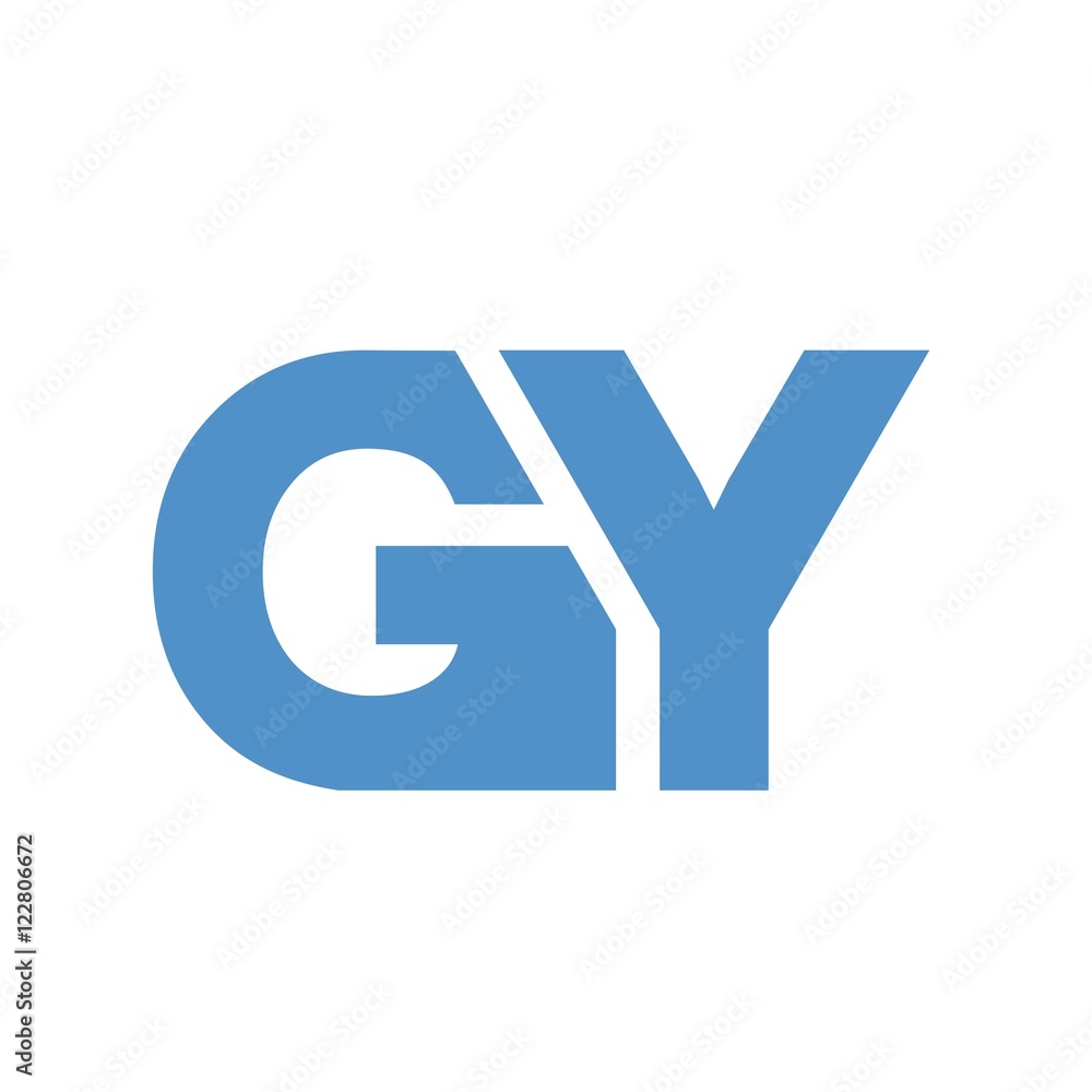 GY letter initial logo design GY letter initial logo design