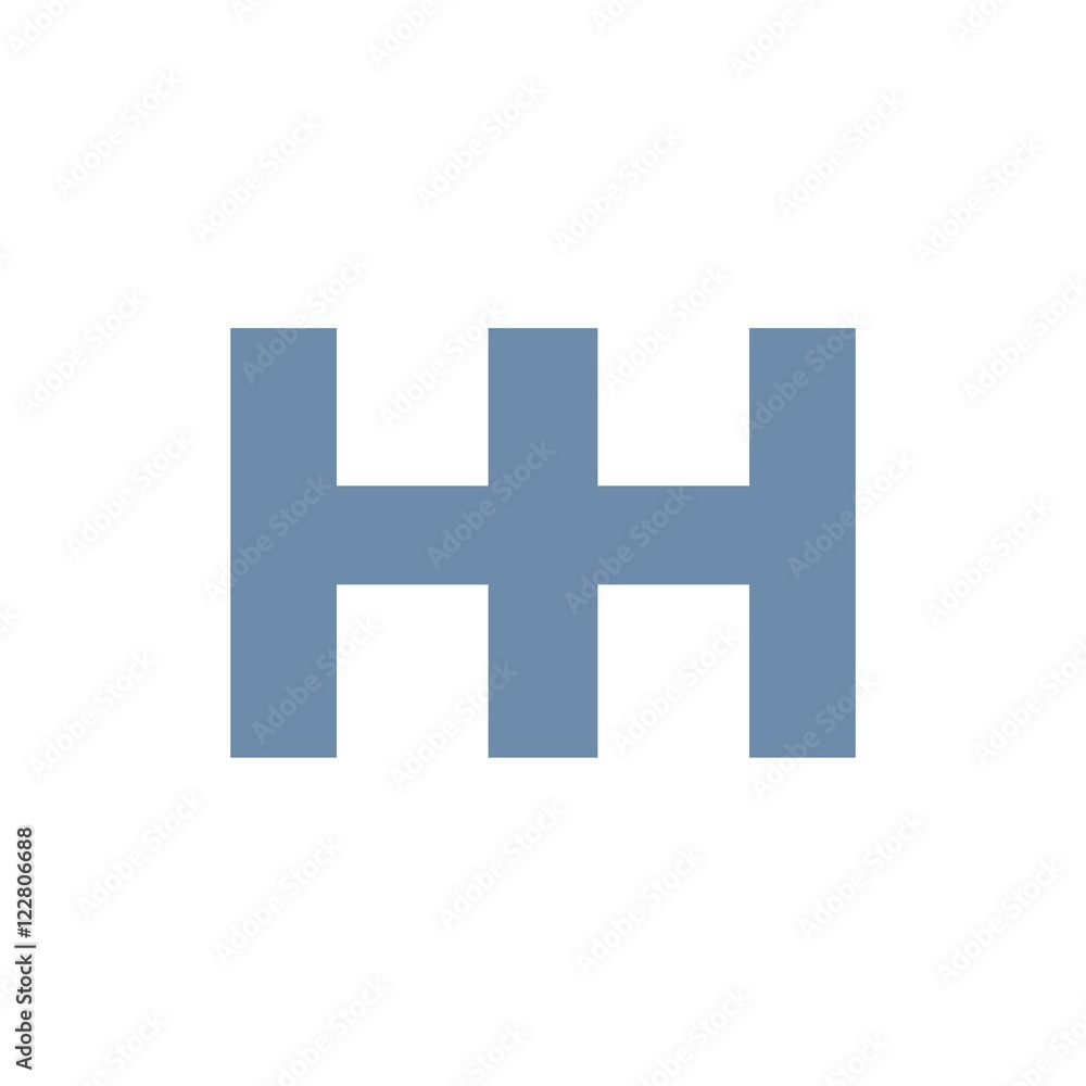 Obraz premium HH letter initial logo design