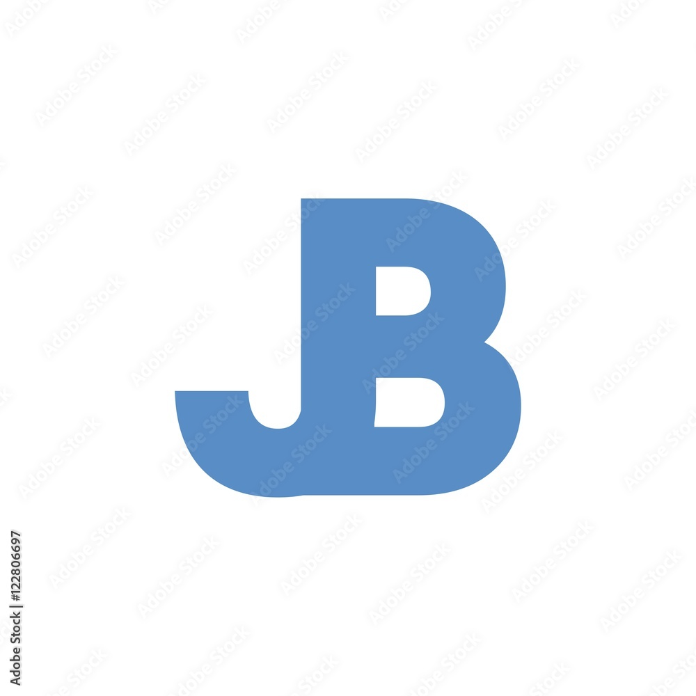 Fototapeta premium JB letter initial logo design