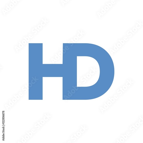 HD letter initial logo design