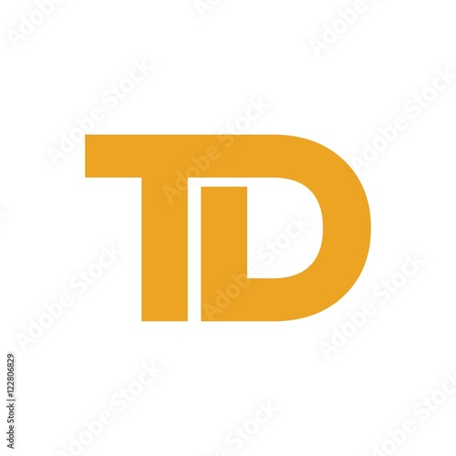 Wallpaper Mural TD letter initial logo design Torontodigital.ca