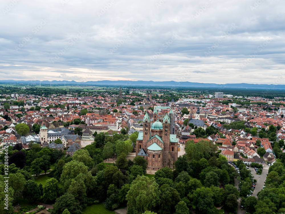 Speyer Dom Luftaufnahme