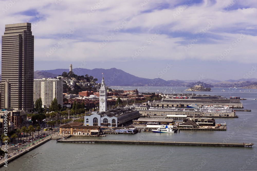 San Francisco Embarcadero View from the Bay Bridge