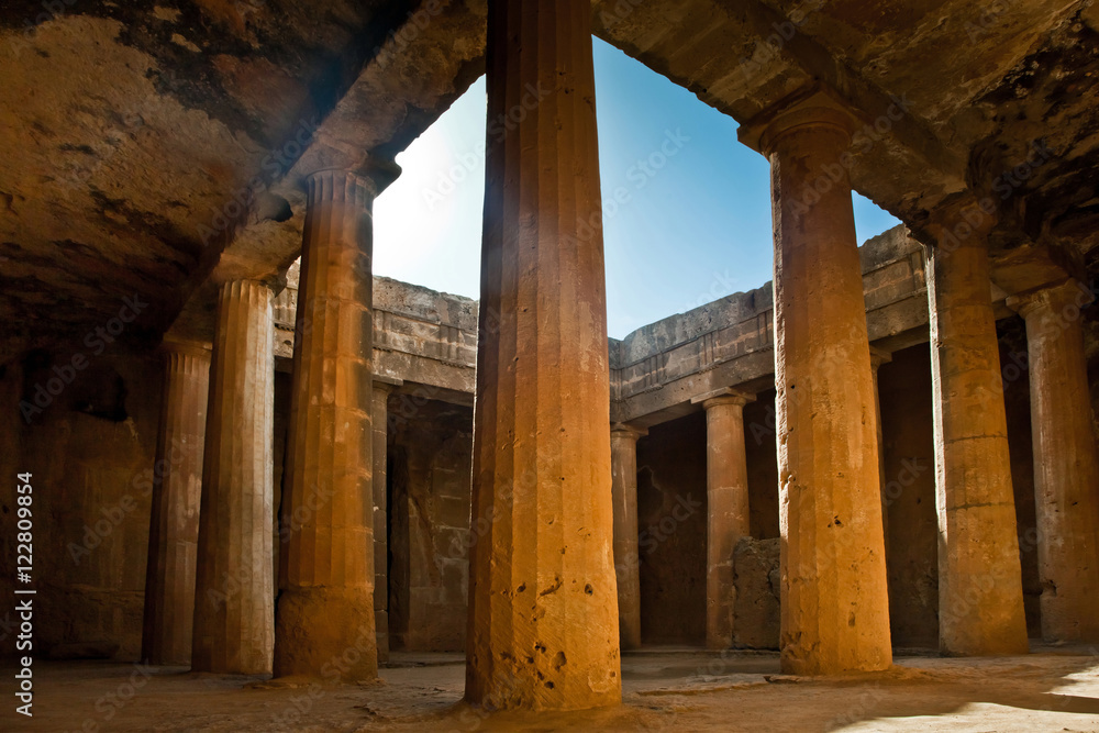 The Tombs of the Kings UNESCO World Heritage Site in Paphos city, Cyprus