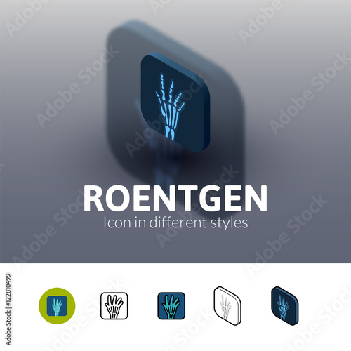 Roentgen icon in different style