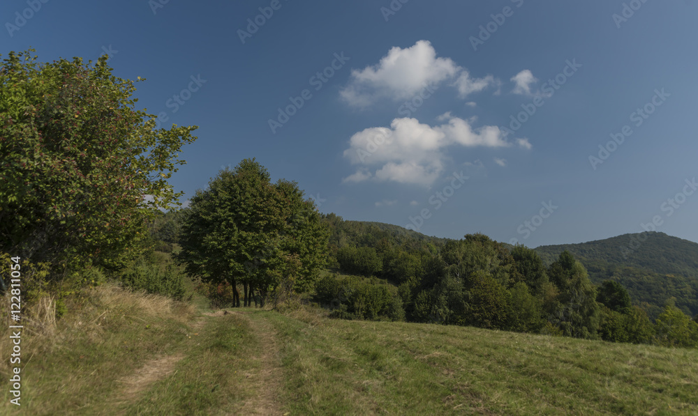 Slovakia karst in summer hot day