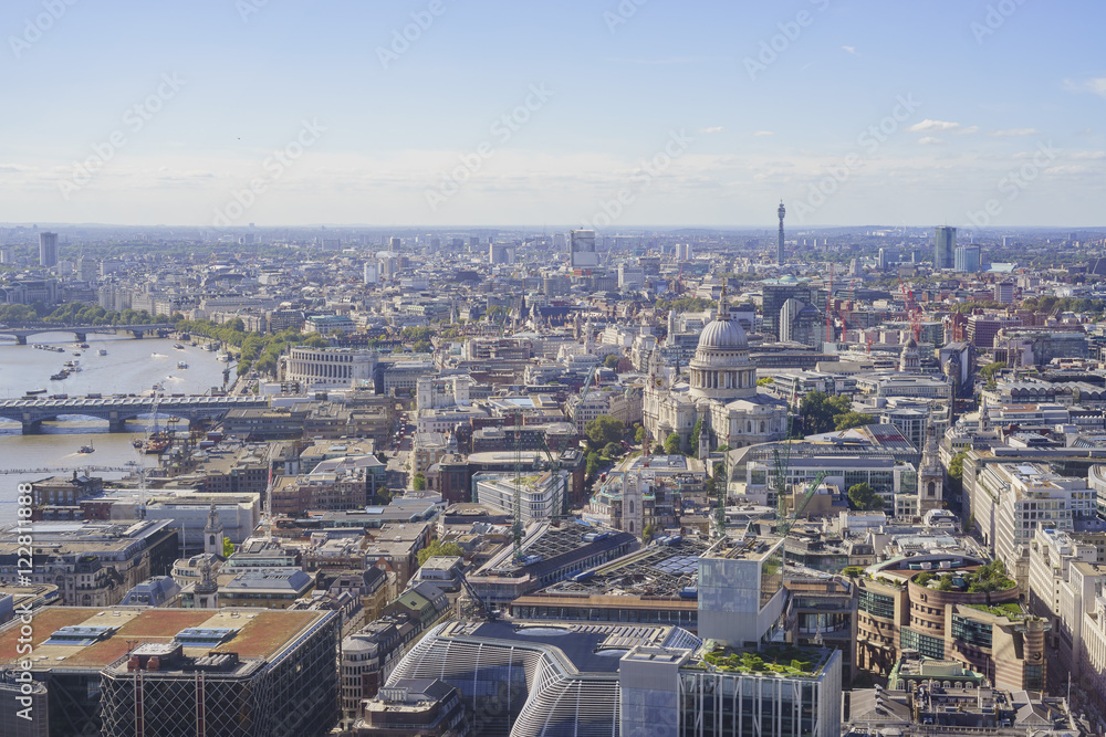 Superb aerial view from Sky Garden