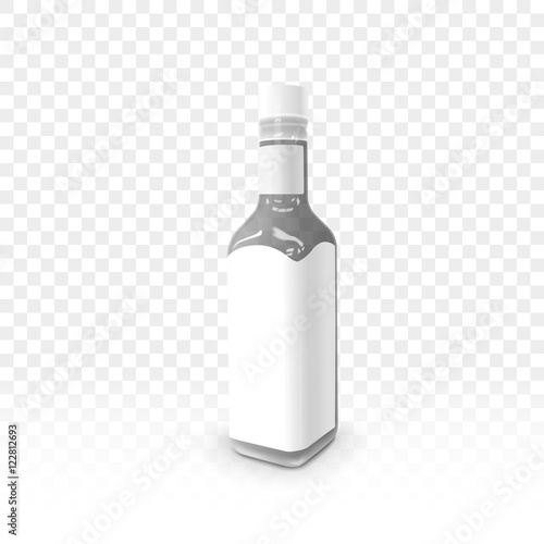 sauce bottle blank label