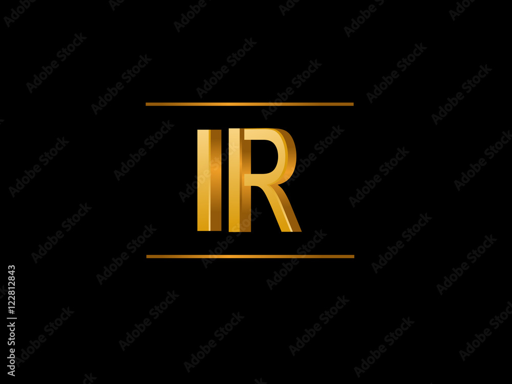 IR Initial Logo for your startup venture IR Initial Logo for your startup venture