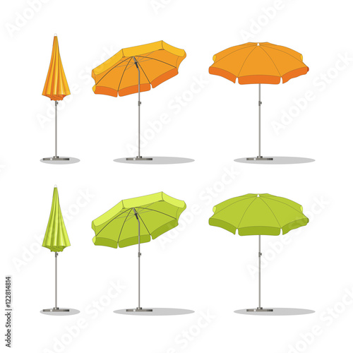 Set of different sunshades