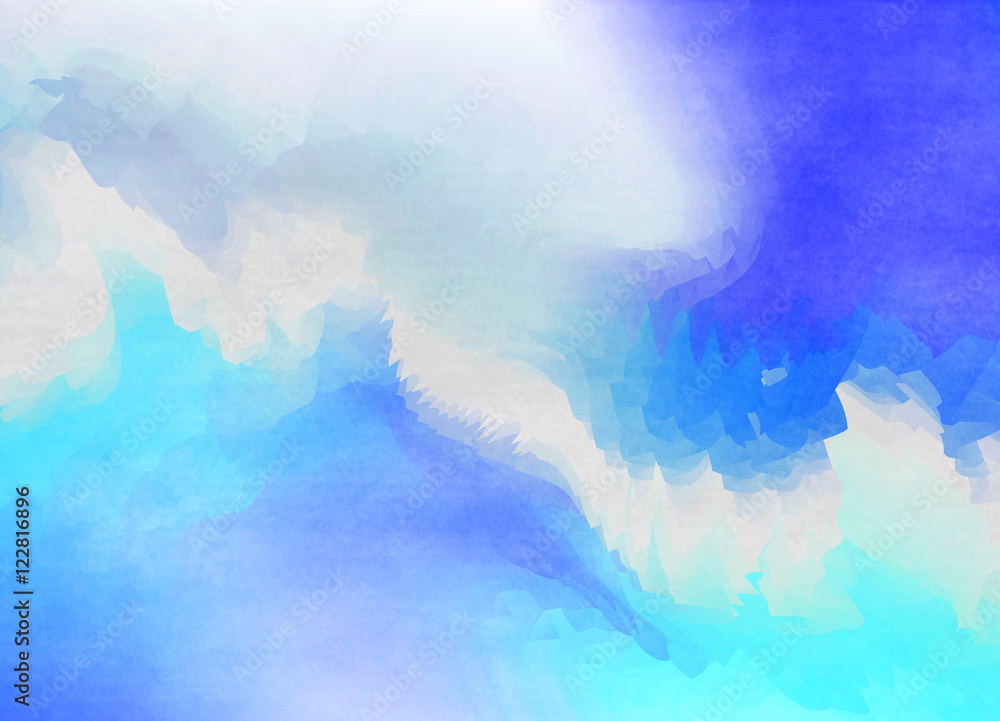 Abstract colorful watercolor for background. Digital art paintin