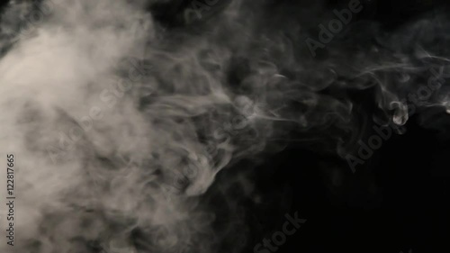 abstract motion of vaping smoke on a black background for intro, title or the end scene, high definition, Full HD, 1920x1080
