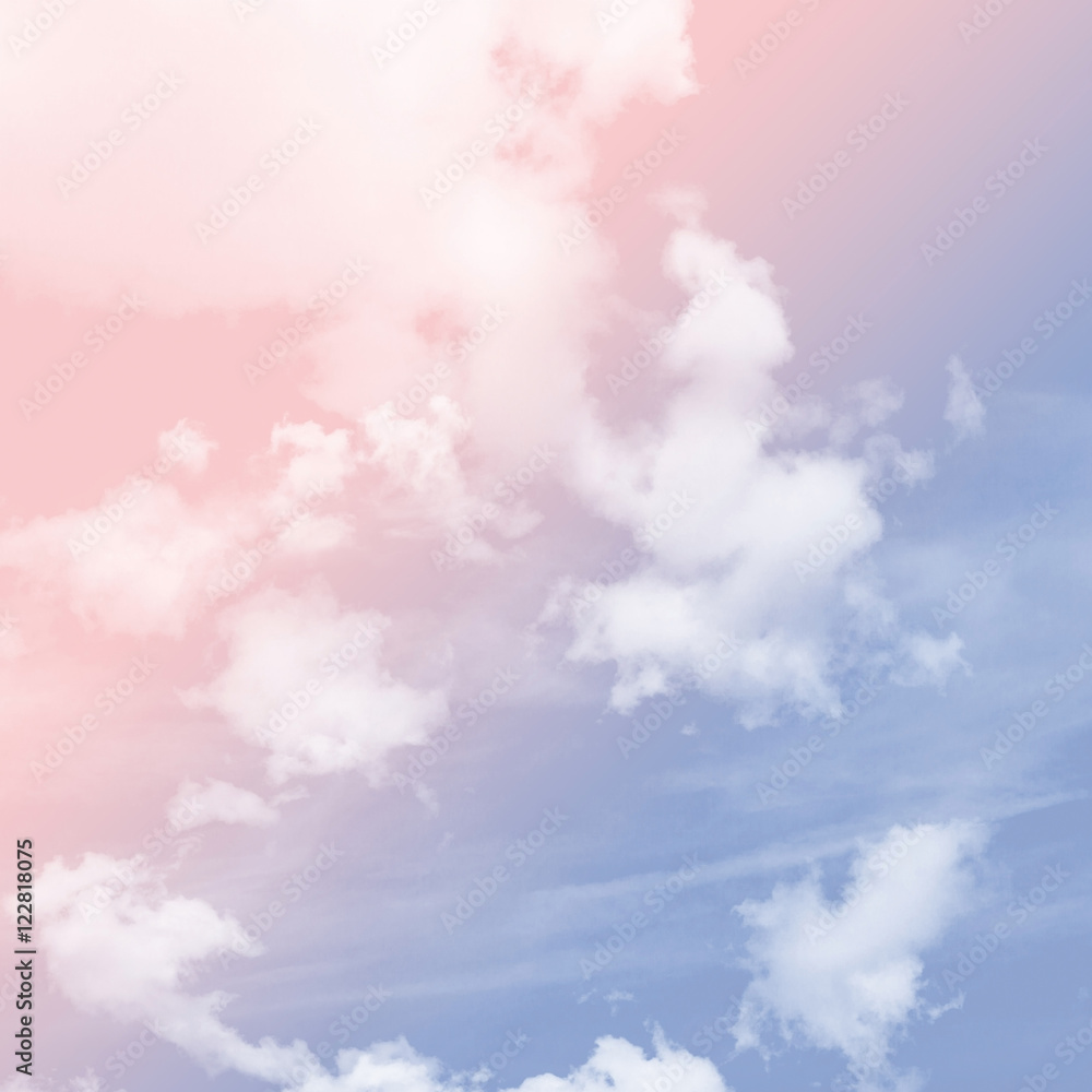 Rose Quartz and serenity tone sky with cloudy Rose Quartz and serenity tone sky with cloudy