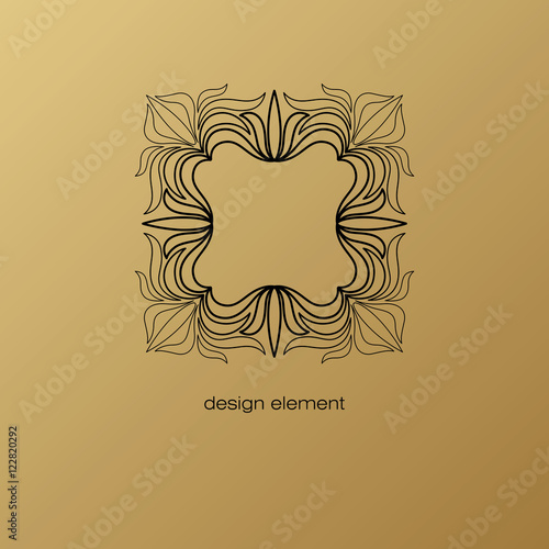 Vector icon frame to create a logo.