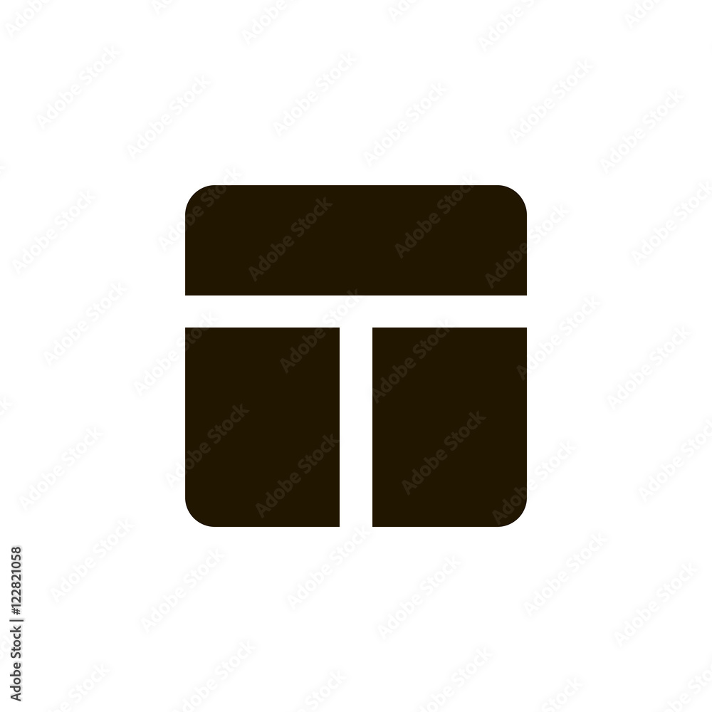 Gallery view Display options icon vector Gallery view Display options icon vector