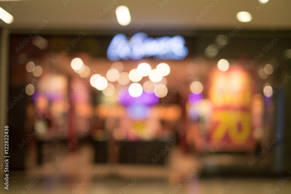 Department store blur for your design background