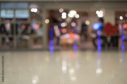 Abstract background of shopping mall, shallow depth of focus