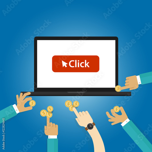pay per click ads bidding auction buying traffics website PPC advertising
