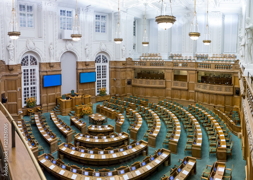Danish parliament in Copenhagen photo