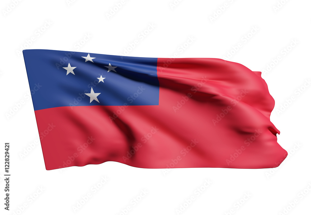 Fototapeta premium Independent State of Samoa flag