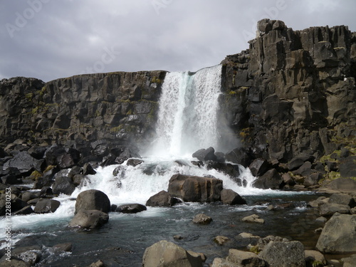 Þingvellir waterfall, Iceland © stmcqueen