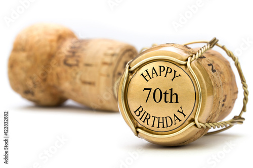 Happy 70th Birthday - Champagne photo